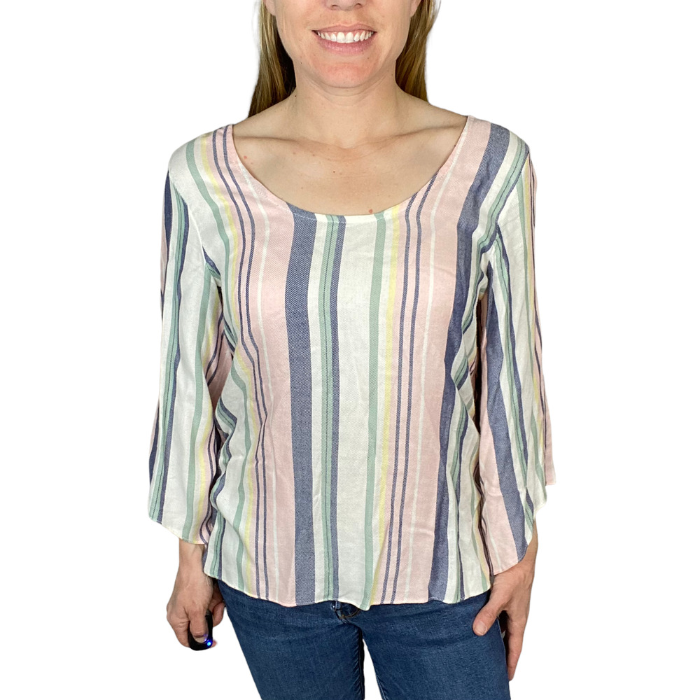 Supply & Demand Crawford Striped Top Size Small - Picture 2 of 9